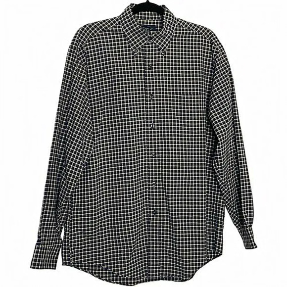 New Men's Brooks Brothers 100% Cotton Long Sleeve Button Down Shirt Size M - Picture 1 of 9